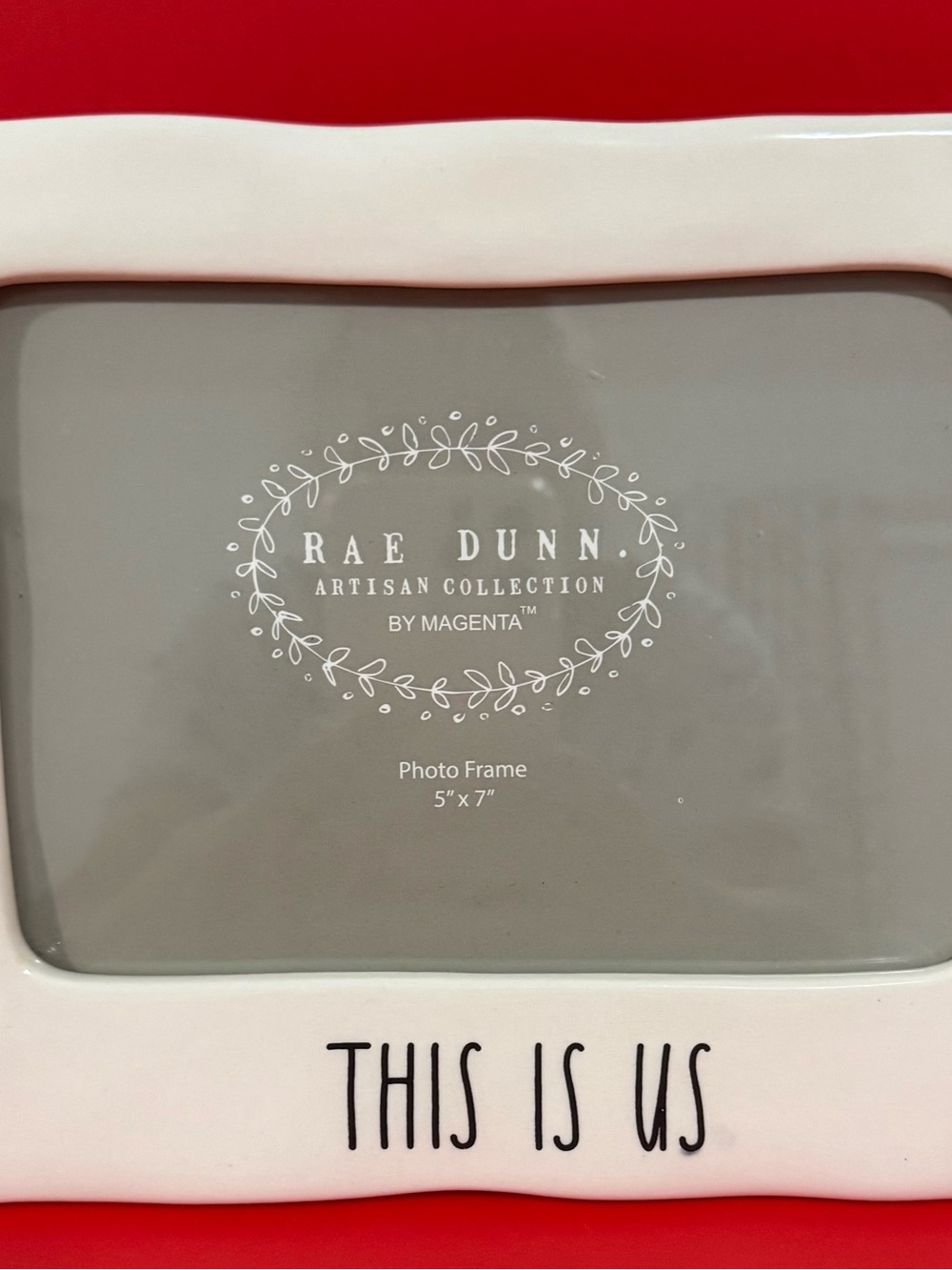Rae Dunn by Magenta THIS IS US 5x7 Ceramic Picture Frame Farmhouse Decor
